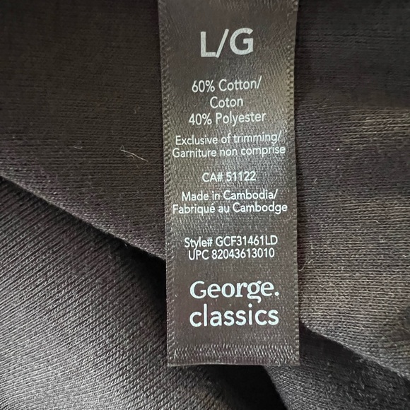 BLACK AND PURPLE LONG SLEEVE TSHIRT SIZE LARGE - Picture 5 of 8